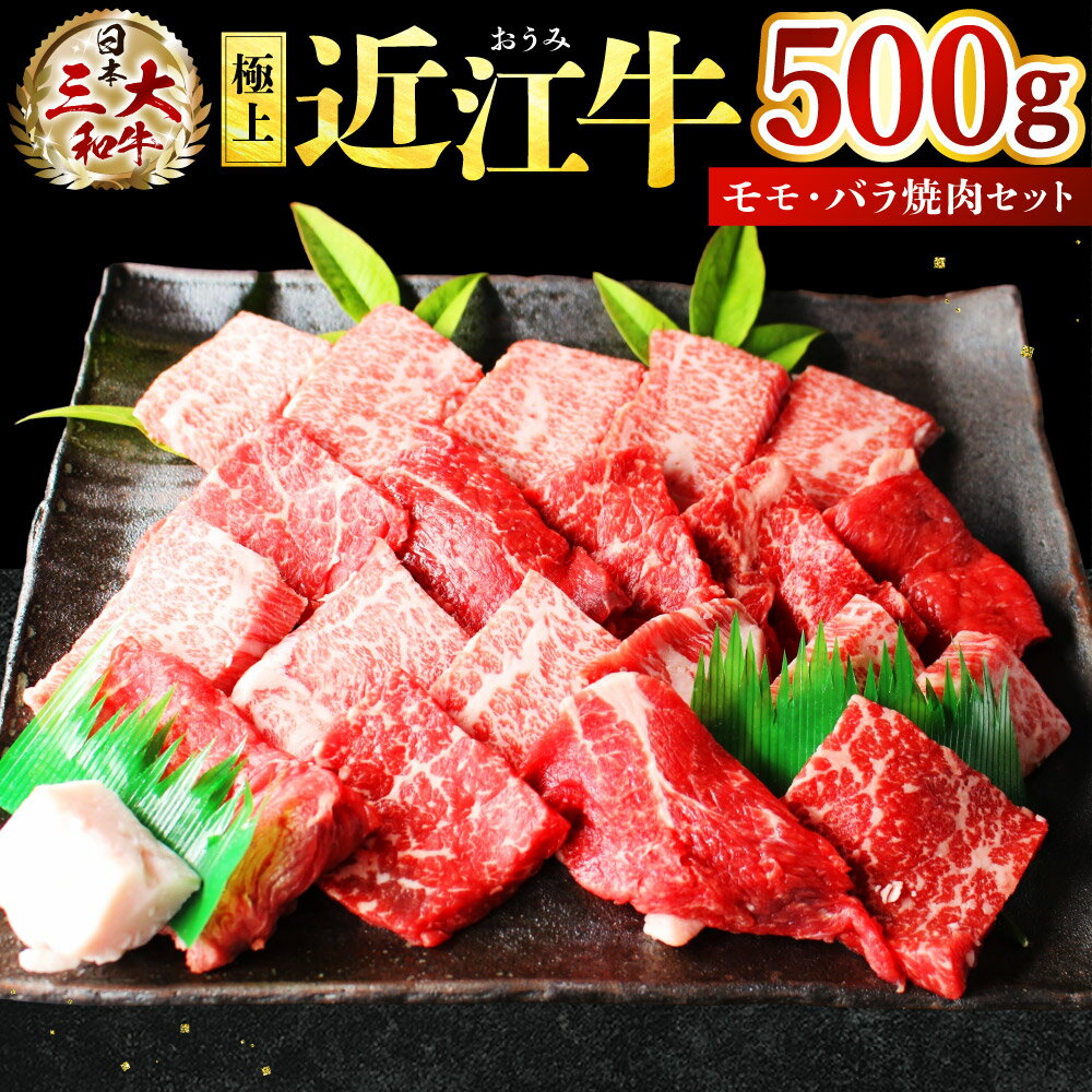 【ふるさと納税】極上近江牛　モモ・バラ焼肉セット【500g】 牛肉 美味しい ブランド牛 高級 人気 国産 楽天 寄付 返礼品 お歳暮 ギフト プレゼント お祝い 贈り物 ふるさと納税 近江 東近江 E-E10 株式会社びわこフード(近江牛専門店 万葉)