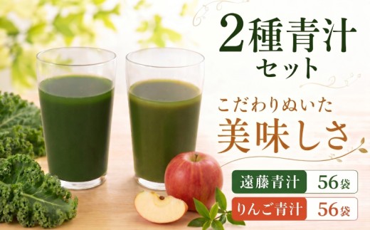 遠藤青汁 2箱 とりんご青汁 2箱 【生】 冷凍 | 健康 美容 乳酸菌 国産 ケール 大豆 ビタミン ミネラル 食物繊維 冷凍 ロングセラー お試し青汁 遠藤青汁 新鮮 高知県 南国市