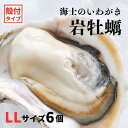 【ふるさと納税】【いわがき殻付き LLサイズ 6個】海士のいわがき 岩牡蠣 生食可 冷凍 牡蛎 牡蠣 かき カキ 岩牡蠣 いわがき 冷凍 お歳暮