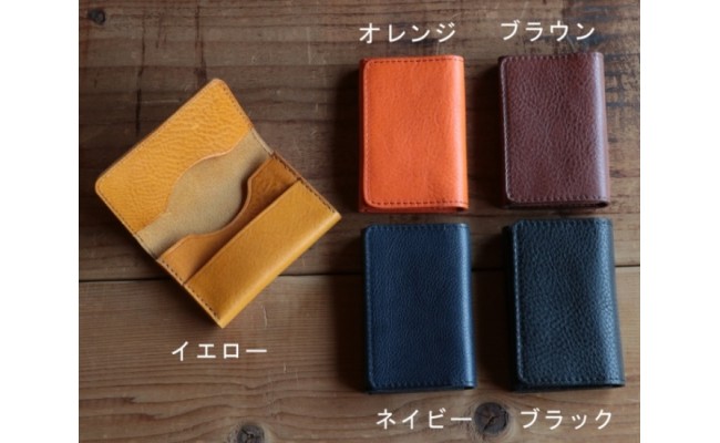 本革名刺入れ　レザーカードケース 【ブラック】_イメージ4