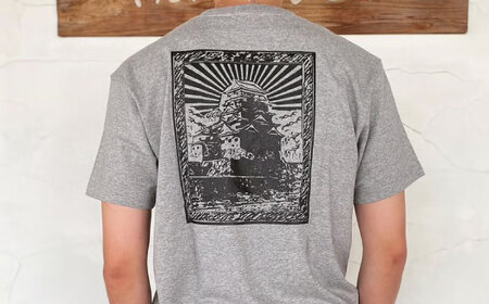 Ｔシャツ FYC 福山キャッスルシリーズ 【グレー/Lサイズ】　Ｔシャツ 半袖 ファッション 衣類 福山城 ユニセックス 男女兼用 広島県福山市/有限会社ホルス [BAFG016]