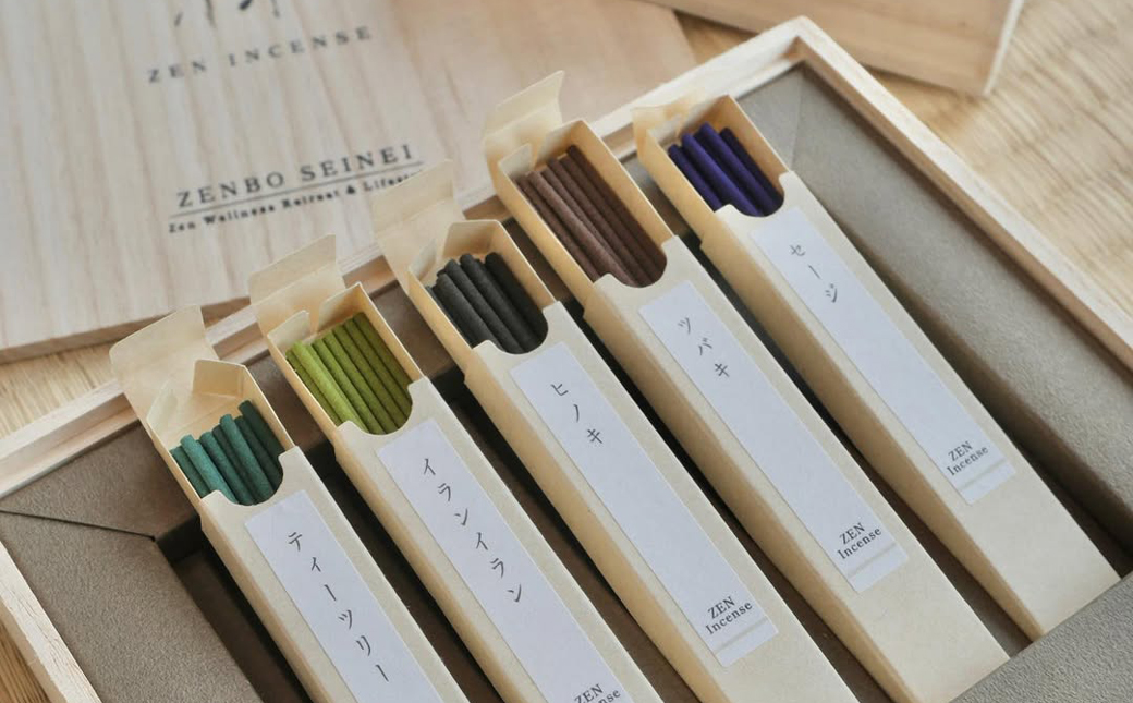 心地（Kokochi）【セージ・ティーツリー・ツバキ・ヒノキ・イランイラン】　[線香 お供え お香 人気 インセンス アロマ 墓参り 仏具]