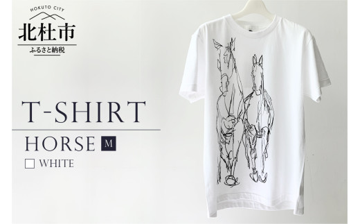 HORSE T-SHIRT【Mサイズ／WHITE】