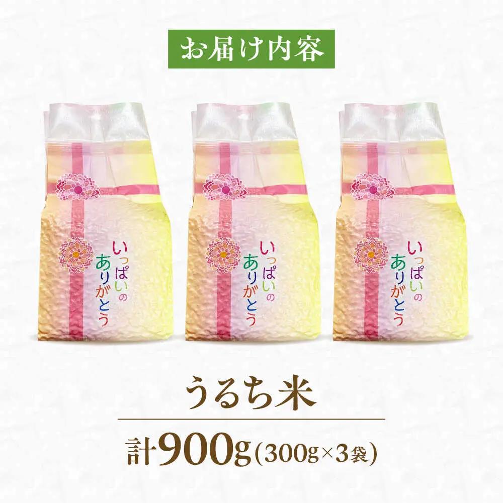 うるち米 900g（300g×3） 大阪府高槻市/高槻ナチュラルファーム[AOEY001]