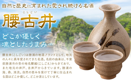 日本酒 腰古井 純米大吟醸 1.8L 1本 有限会社 滝口商店《30日以内に出荷予定(土日祝除く)》千葉県 勝浦市 日本酒 酒 純米 大吟醸