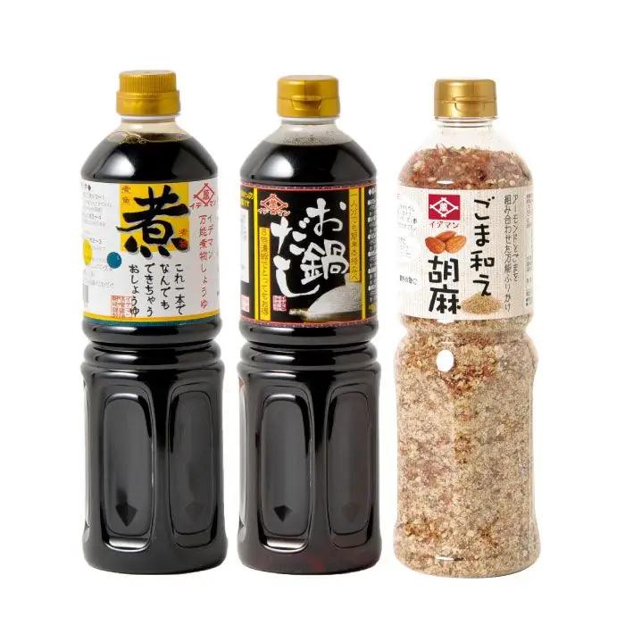 【3点セット】イデマン手軽に美味しい万能調味料3種セット【イデマン味噌醤油醸造元】[FAF008]