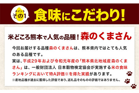 令和5年産 森のくまさん 無洗米 10kg 《7-14営業日以内に出荷予定(土日祝除く)》 5kg×2袋 熊本県産 米 精米 森くま 熊本県 玉東町