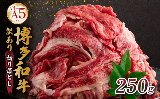 【訳あり】【A4～A5ランク】博多和牛 切り落とし 250g | 和牛 牛肉 肉 和牛 選べる容量 小分け お肉 高級 国産 ブランド牛 冷凍 牛丼 肉じゃが すき焼き 福岡県