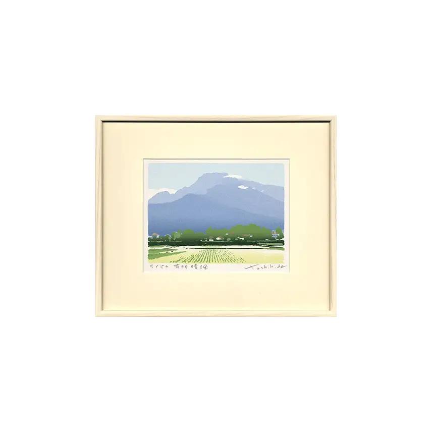 福本吉秀版画「有明晴颯」 ｜ 安曇野SKY版画工房