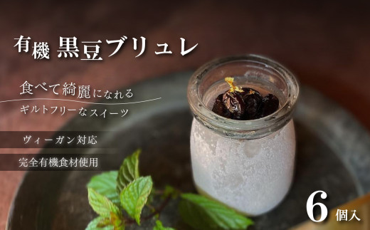 Vegan黒豆ブリュレ　6個セット 兵庫県 丹波篠山市 お菓子 おかし スイーツ お取り寄せ お取り寄せスイーツ お土産 洋菓子 食品 食べ物 ギフト プレゼント 贈り物 冷凍配送 冷凍食品