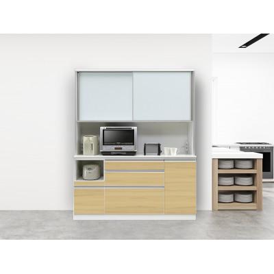 ふるさと納税 大川市 シュシュ 幅160cm カラー・高さが選べる大型高級キッチンボード　ホワイト/ナチュラル/ブラウン |  | 01