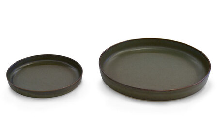 【波佐見焼】zen to 吉田愛 「plate 160・245」 グレー 2枚セット【中善】[YE45]