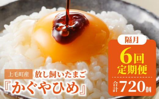 【定期便】放し飼い「かぐやひめ」120個　6回（隔月）コース 06T-003