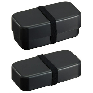 ランチボックス 環境に配慮したランチボックス 1L 2段 ブラック〈スケーター skater〉弁当箱 1000ml PLB10WSB  6-304