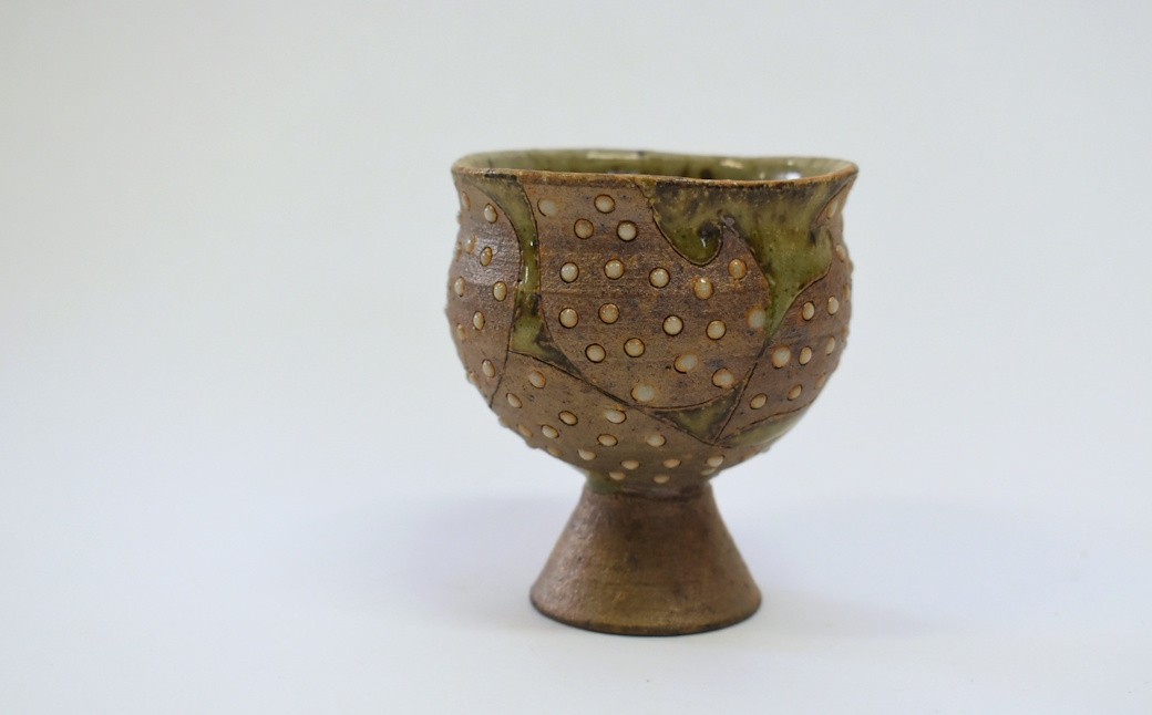 
                  釉彩酒器 ワイングラス ぐい吞み 陶芸品 《受注制作》
                