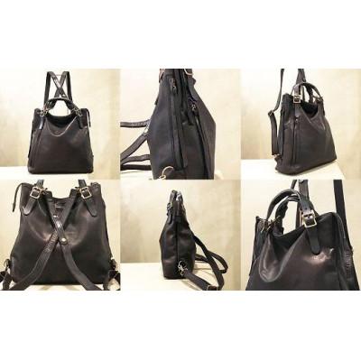 ふるさと納税 神戸市 【-Less】ホースレザー　トートリュック(M) (ブラック) |  | 02