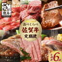 【ふるさと納税】【定期便6回】佐賀牛 食べ比べ 定期便 6ヶ月 6ヵ月 焼肉 焼き肉 すきやき すき焼き しゃぶしゃぶ サイコロステーキ ステーキ L-39