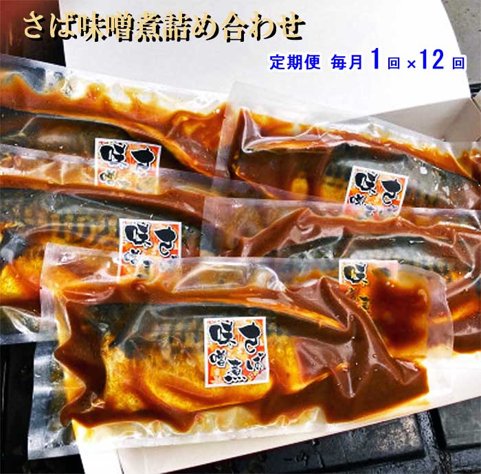 W12【ふるさと納税】【定期便 全12回】さば味噌煮詰め合わせ 毎月1回×12回　W12さば味噌煮詰め合わせ　　：