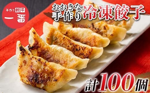 
            ＼もちもちジューシー！／おおきな手作り冷凍餃子100個(10個×10) 小分け 冷凍 餃子 ぎょうざ ギョーザ 豚肉 中華 惣菜 食品 自宅 家庭 焼くだけ 簡単 調理 栃木県 足利市 F7Z-1715
          