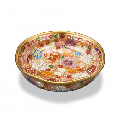 ふるさと納税 能美市 AP8-0330　九谷焼　6号鉢　金花詰