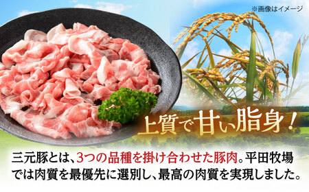 【全6回定期便】 三元豚 切り落とし 計3kg（500g×6パック） 《喜茂別町》【平田牧場】 肉 豚肉 生姜焼き 小分け 冷凍 冷凍配送 定期便[AJAP040]