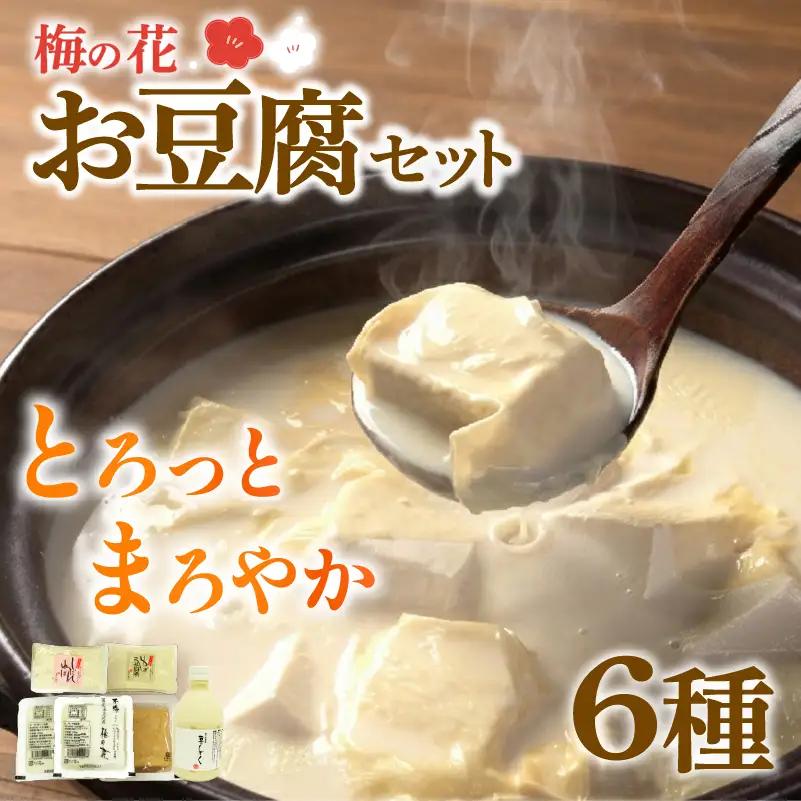 【梅の花】お豆腐セット6種   ＼ 豆腐 ／【049】