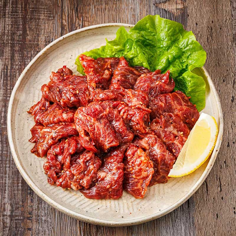 【定期便 5ヶ月連続】国産 味付け 牛カルビ 200g×5パック 合計1kg | 大容量 小分け 焼肉 冷凍 焼き肉用 キャンプ BBQ おすすめ 人気 北海道 釧路町 釧路超 特産品 br04_イメ