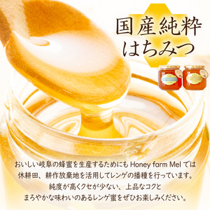 Honey farm Mel『国産純粋はちみつ』百花蜜1kgと単花蜜30g 岐阜県 可児市 養蜂 蜂蜜 国産 調味料 はちみつレモン 百花蜂 さくら あかしあ れんげ そよご もちのき お取り寄せ グ