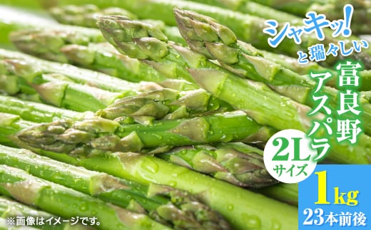 
                  北海道富良野産アスパラ　2L　1kg23本前後　ご贈答にも【1710881】
                