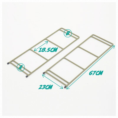 【ふるさと納税】MINOURAのアイアンレッグ　IR67-K　高床タイプ　カーキ色　アウトドア・日常使いに便利【1415006】