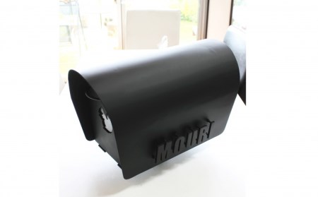 郵便 ポスト 鉄製 アイアンポスト 縁結び黒の葡萄 ネーム入り