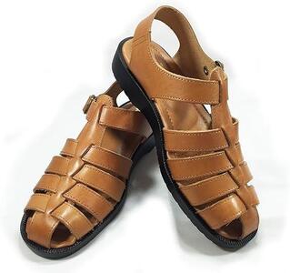 日本製 牛革グルカサンダル バックベルトタイプ キャメル【サイズM】