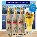 【ふるさと納税】【6ヶ月定期便】スワンレイクビール こしひかり仕込みビール3本セット クラフトビール 地ビール 金賞 世界一 新潟 ブルワリー 贈答 ギフト クール便