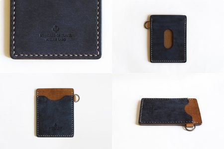 入れたまま使える ICカードケース【全18色】 15 ネイビーブラウン