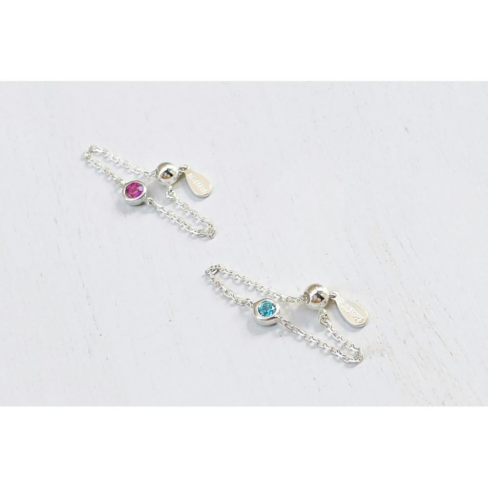 【ふるさと納税】【プレゼント包装付き】SV 誕生石チェーンリング・M