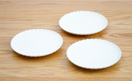 【波佐見焼】花しのぎ 和皿 小皿 （白） 3点セット 食器 皿 【団陶器】 [PB93] 波佐見焼