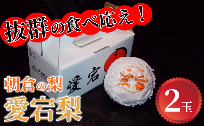梨 愛宕 2玉×1 筑前あさくら農協 配送不可 離島 ナシ 果物 