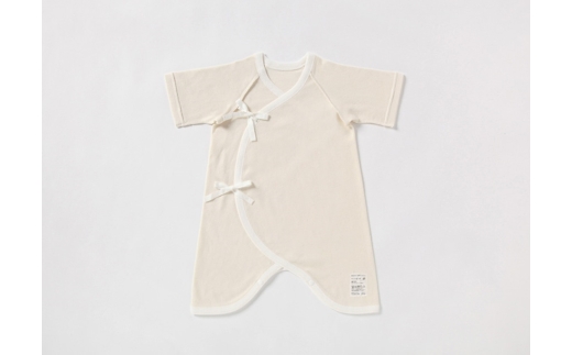 【プリスティン 22世紀ベビー コンビ肌着2枚セット】サイズ50-60cm ナチュラル オーガニックコットン100% | ベビー服 ベビー肌着 赤ちゃん 新生児 コンビ肌着 肌着 下着 オーガニックコットン 綿100% 出産祝い ギフト 贈答 にいがた さど 新潟県 佐渡市