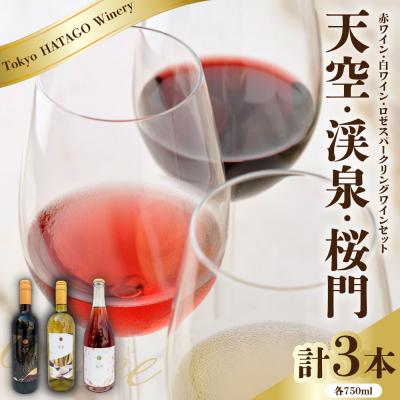 ふるさと納税 品川区 Tokyo HATAGO Winery  『天空』& 『渓泉』 & 桜門 3本セット 各750ml | 