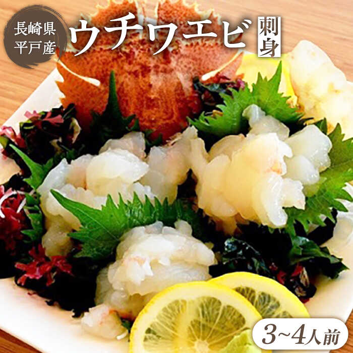 【ふるさと納税】【旨味を凝縮】 平戸 ウチワエビ 刺身 約170g （ポン酢付） 平戸市 / ひばり [KAA061] エビ 海老 うちわえび 海鮮 新鮮 希少 とれたて