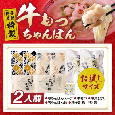 ふるさと納税 福智町 博多若杉もつちゃんぽん　2人前