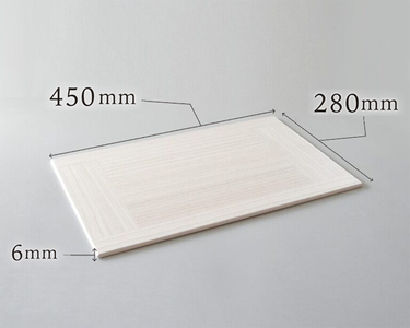 KIRI Place Mat（2枚組）【ホワイト】《1枚のサイズ：450×280×6（mm）》ランチョンマット プレースマット テーブルコーディネート 敷物 木製 無垢材桐 天然木 お手入れ簡単 加茂