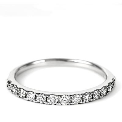 ふるさと納税 富士川町 0.3CT プラチナ　ハーフエタニティリング　約1.9mm幅　普段使い　R3707DI-P #15 |  | 01