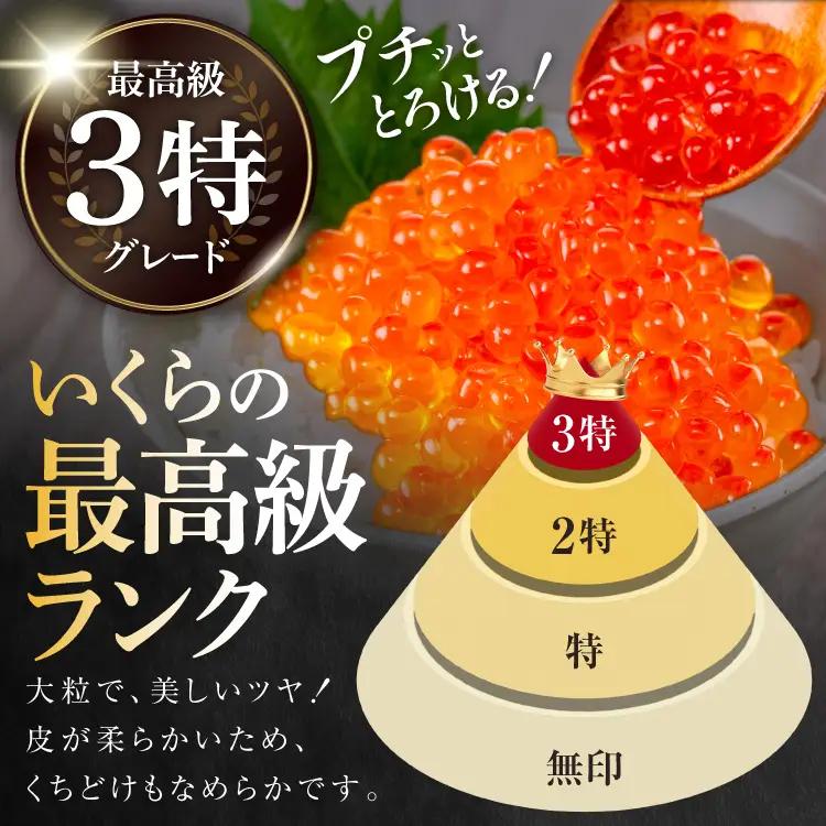 【14日以内に発送】最高級3特 国産 味付 いくら 宝壽 醤油漬 120g×2 イクラ 