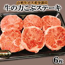 【ふるさと納税】山形牛メス希少部位 牛の力こぶステーキ 6枚 FY22-246 山形 お取り寄せ 送料無料 ブランド牛