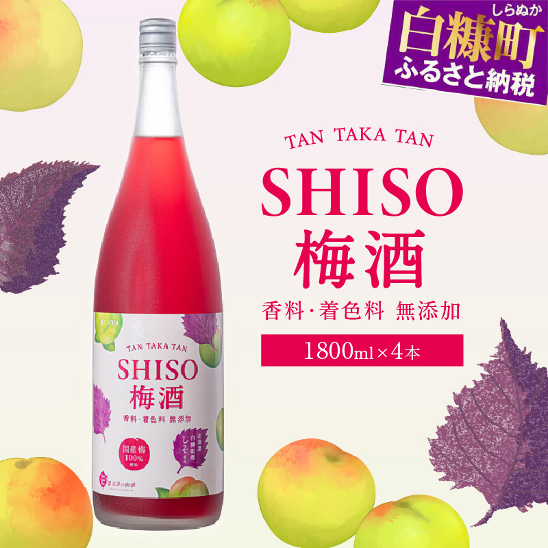 鍛高譚の梅酒[1800ml]【4本セット】_I028-0040