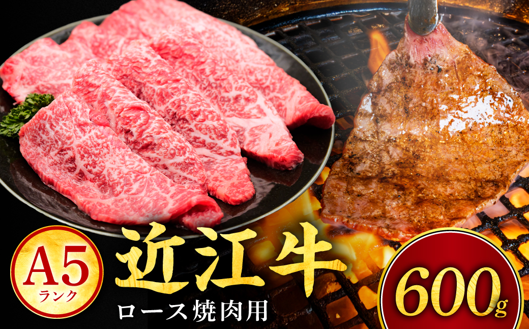 近江牛ロース焼肉用 600g 常松商店 滋賀県 東近江市 D32 近江牛 焼肉 ロース 牛肉 A5 和牛 600g 国産 焼き肉 ギフト 霜降り