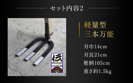 鍛造農具 家庭菜園セット ANF001