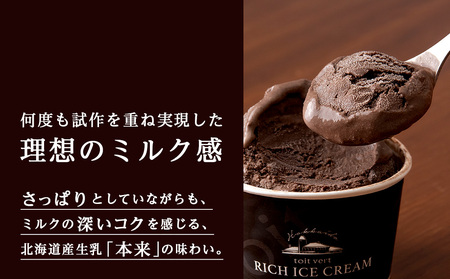 リッチアイスクリーム カカオ香るほどよい甘さのチョコレート 10個セット（100ml）