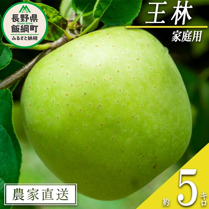 【ふるさと納税】 りんご 王林 家庭用 5kg 中村ファーム 沖縄県への配送不可 令和7年度収穫分 長野県 飯綱町 〔 信州 果物 フルーツ リンゴ 林檎 長野 13000円 予約 農家直送 〕発送時期：2025年10月下旬〜{**}